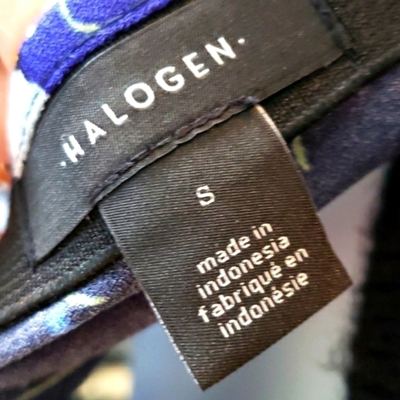 HALOGEN A LINE FLORAL SKIRT WITH FLOUNCE HEM NWT - Picture 5 of 5